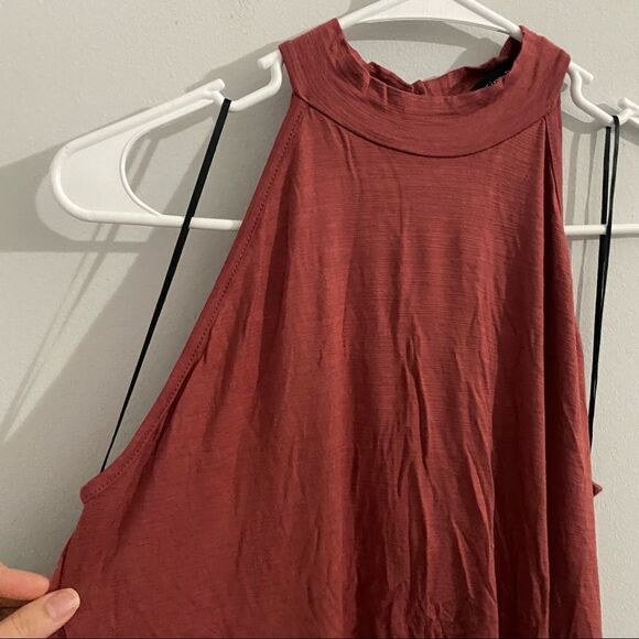 Kim & Cami Women’s Halter Neck Keyhole Back Sleeveless Top - Picture 2 of 7